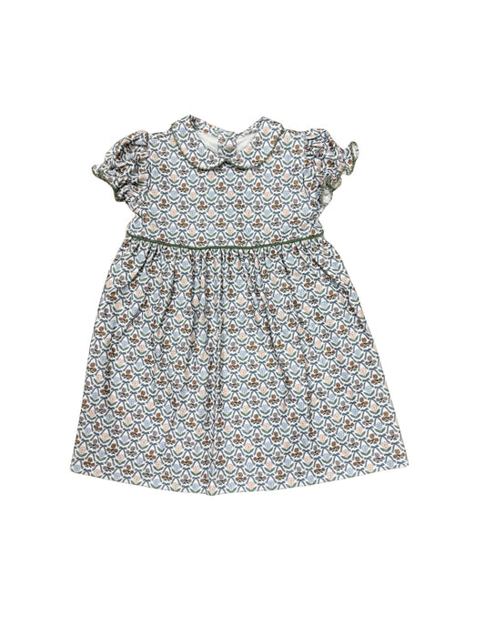 Green Retro Bows Libby Dress