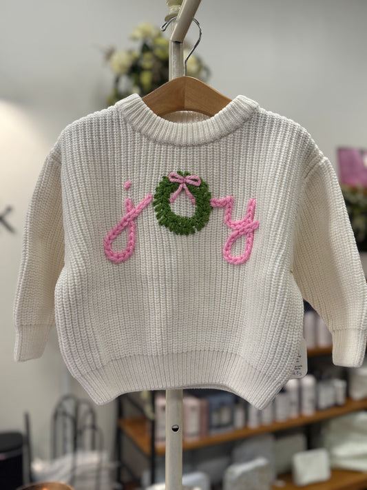 Doodle and Nonni Cream Joy Sweaters