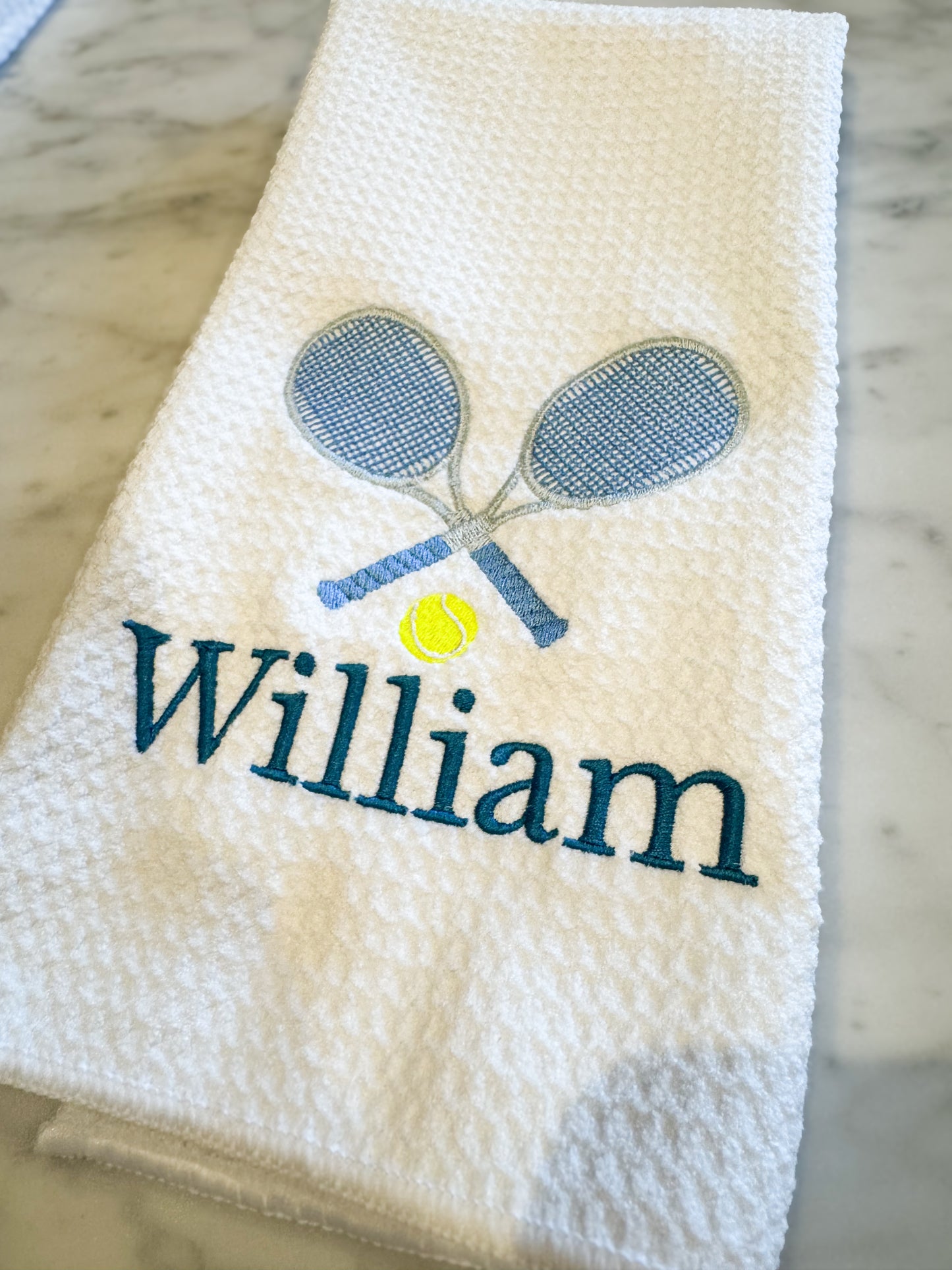 Embroidered Tennis Towel
