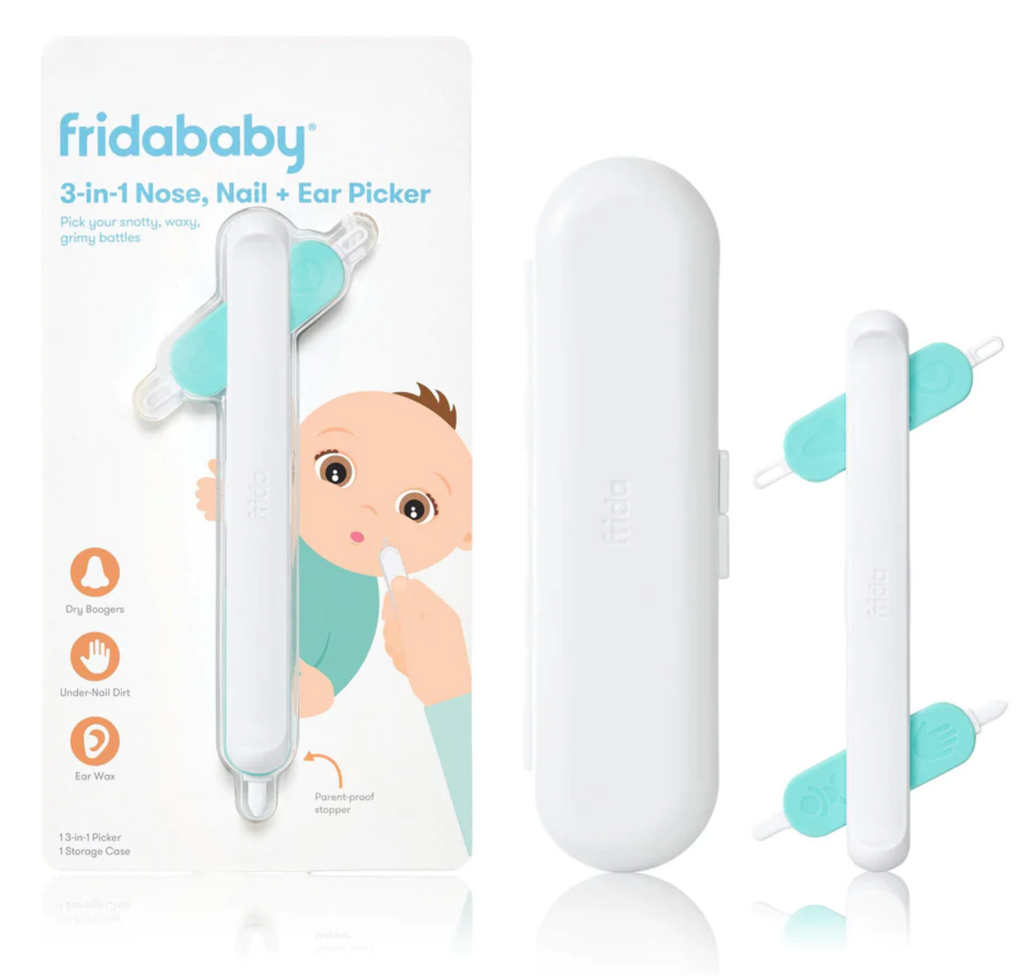 3-in-1 Nose, Nail + Ear Picker