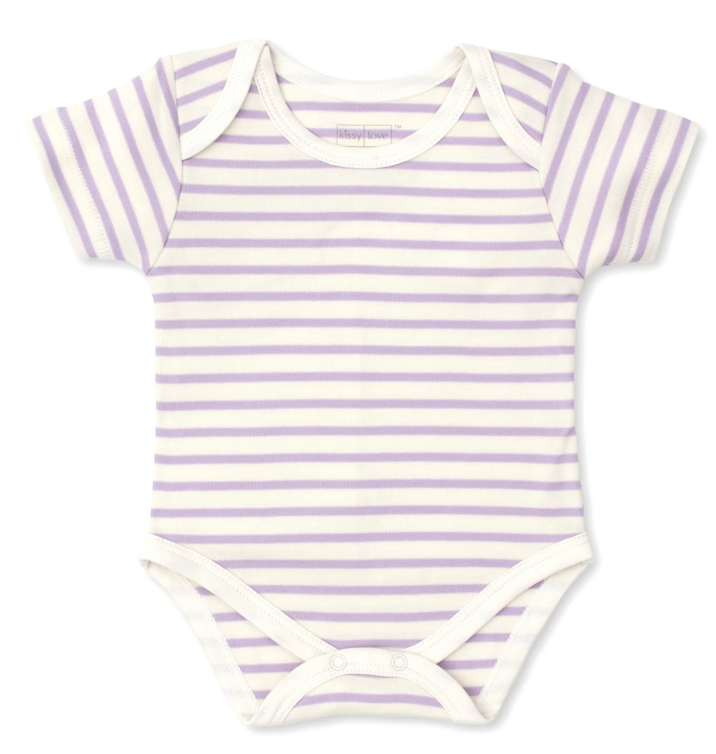 Kissy Kissy Stripe Bodysuit - Navy or Lilac