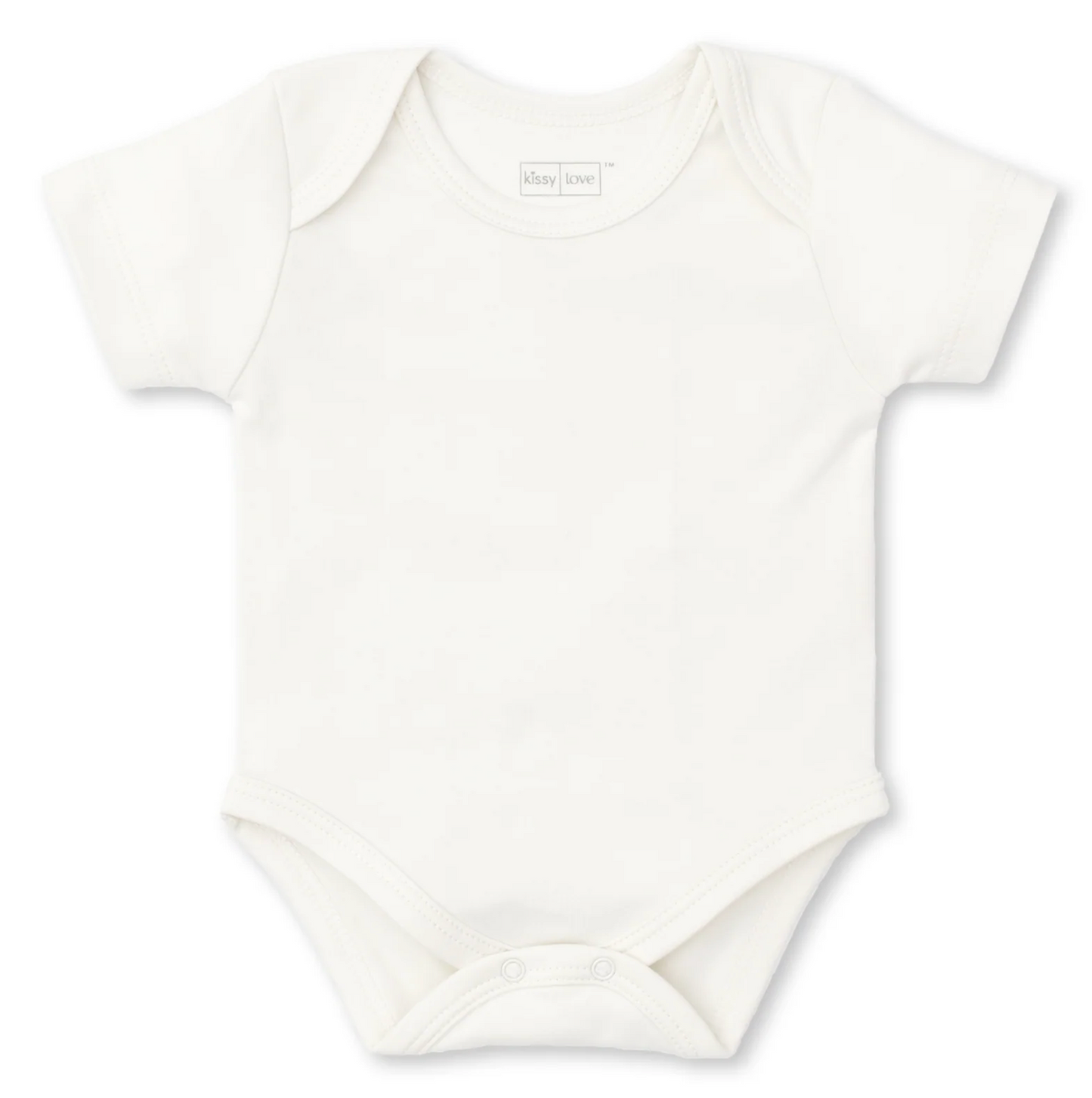 Kissy Kissy Basics Short Sleeve Bodysuit - Blue or Cream