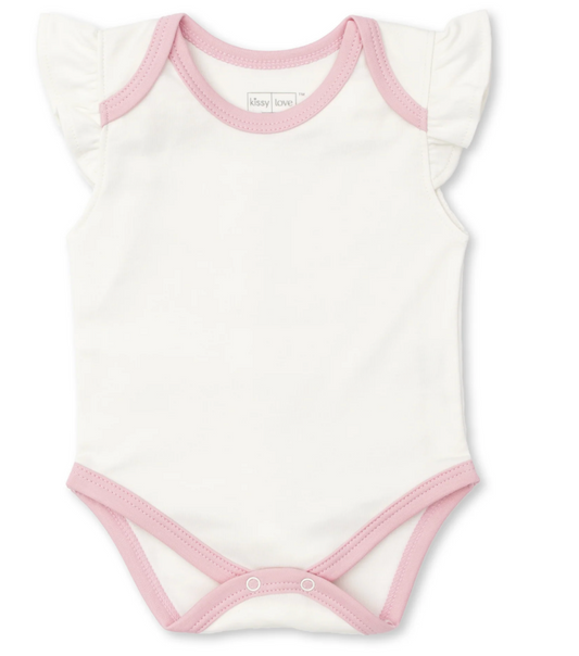 Kissy Kissy Basics Short Flutter Sleeve Bodysuit