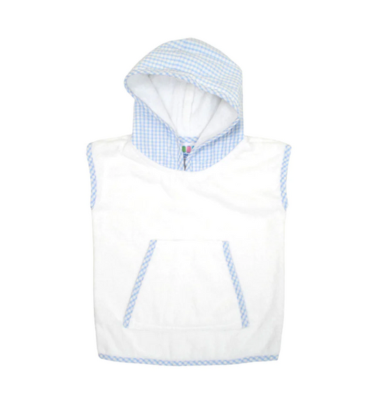 Seersucker Check Cover Up - Navy