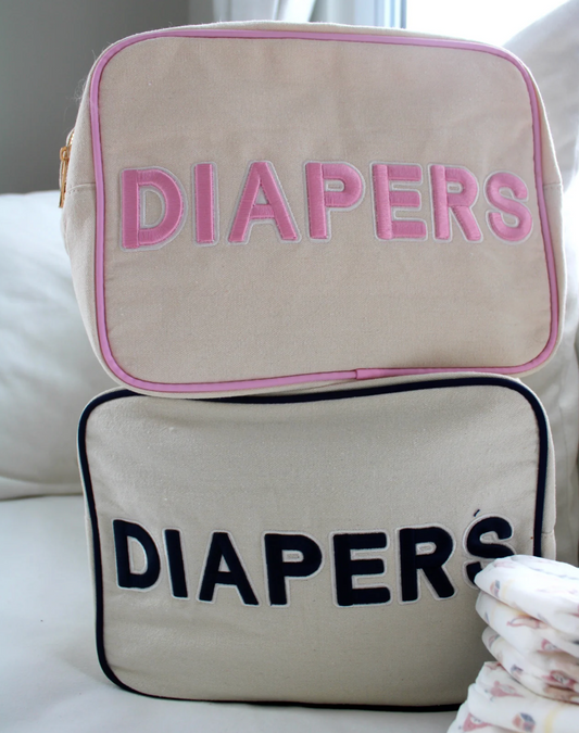 Diapers Bag XL - Pink or Navy