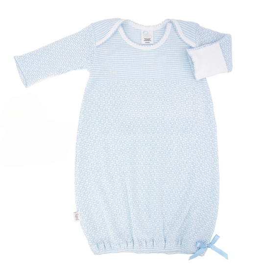 Paty Blue Shoulder Gown