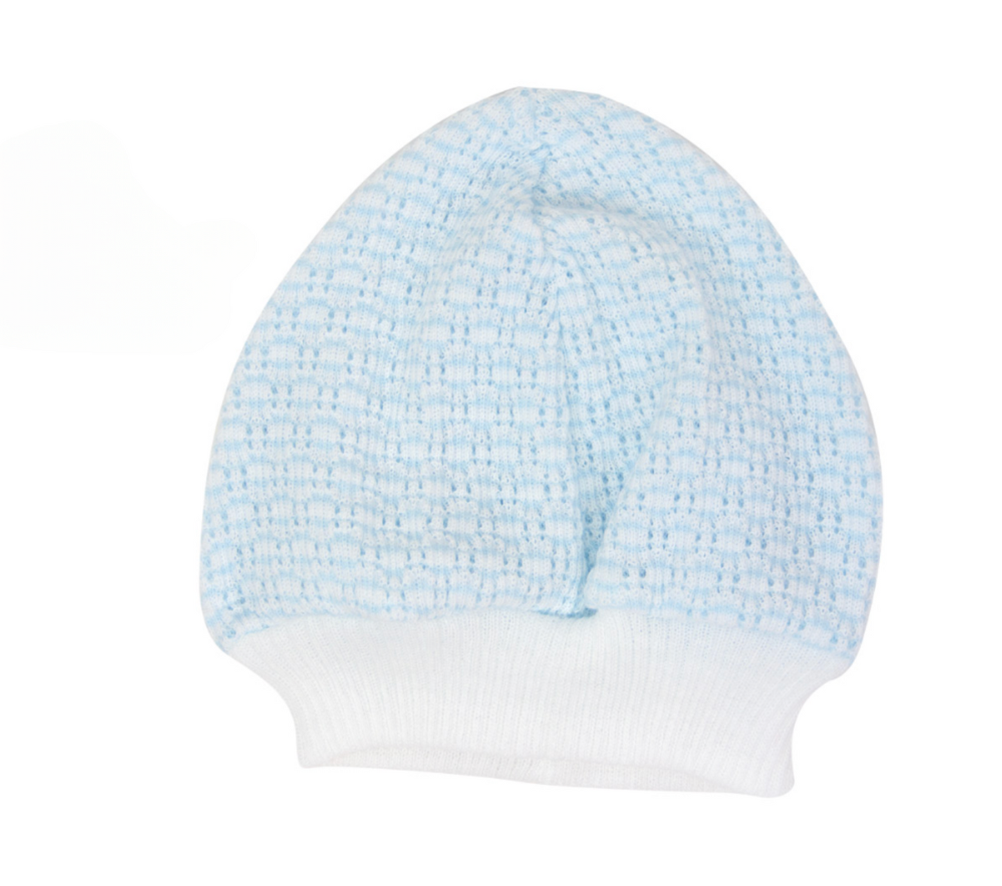 Newborn Beanie Cap - White, Pink, or Blue