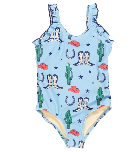 Pink Chicken Girls Tiny Rodeo Swimsuit