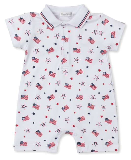 Kissy Kissy Star Spangled Spirit Short Playsuit