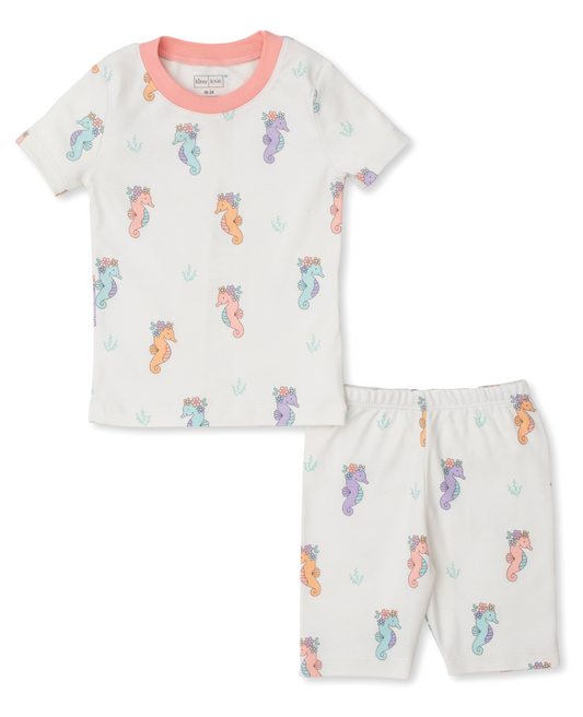 Kissy Kissy Seahorse Party Short Pajama Set
