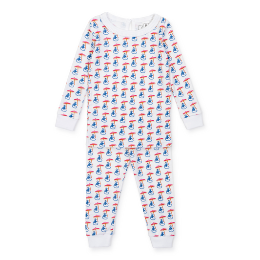 Lila and Hayes Majestic Monkey Pajama Set