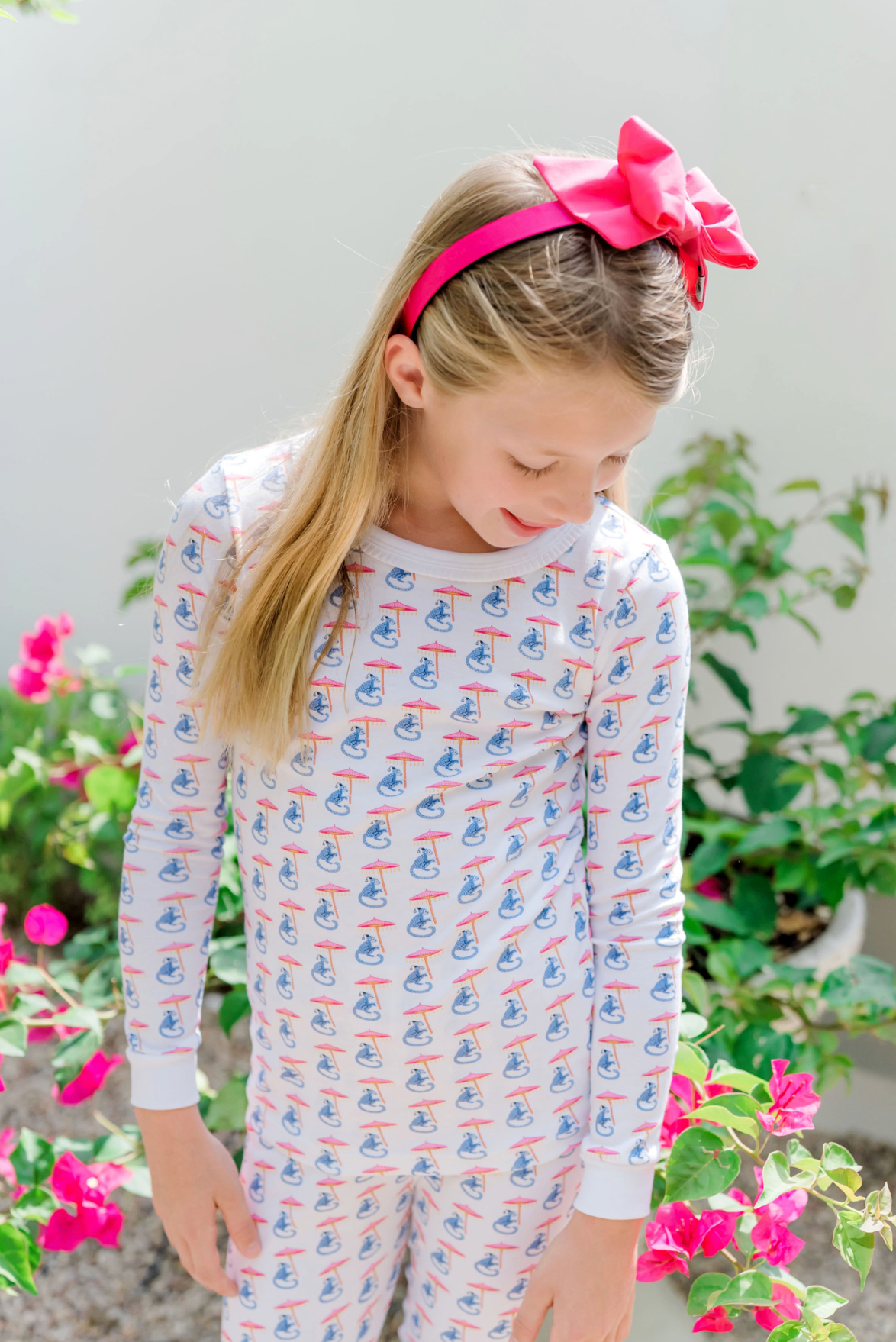 Lila and Hayes Majestic Monkey Pajama Set