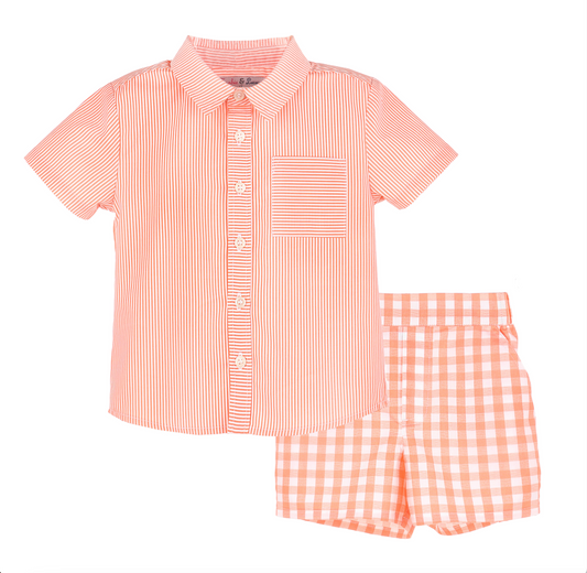 New Classic's Boy Short Set - Orange