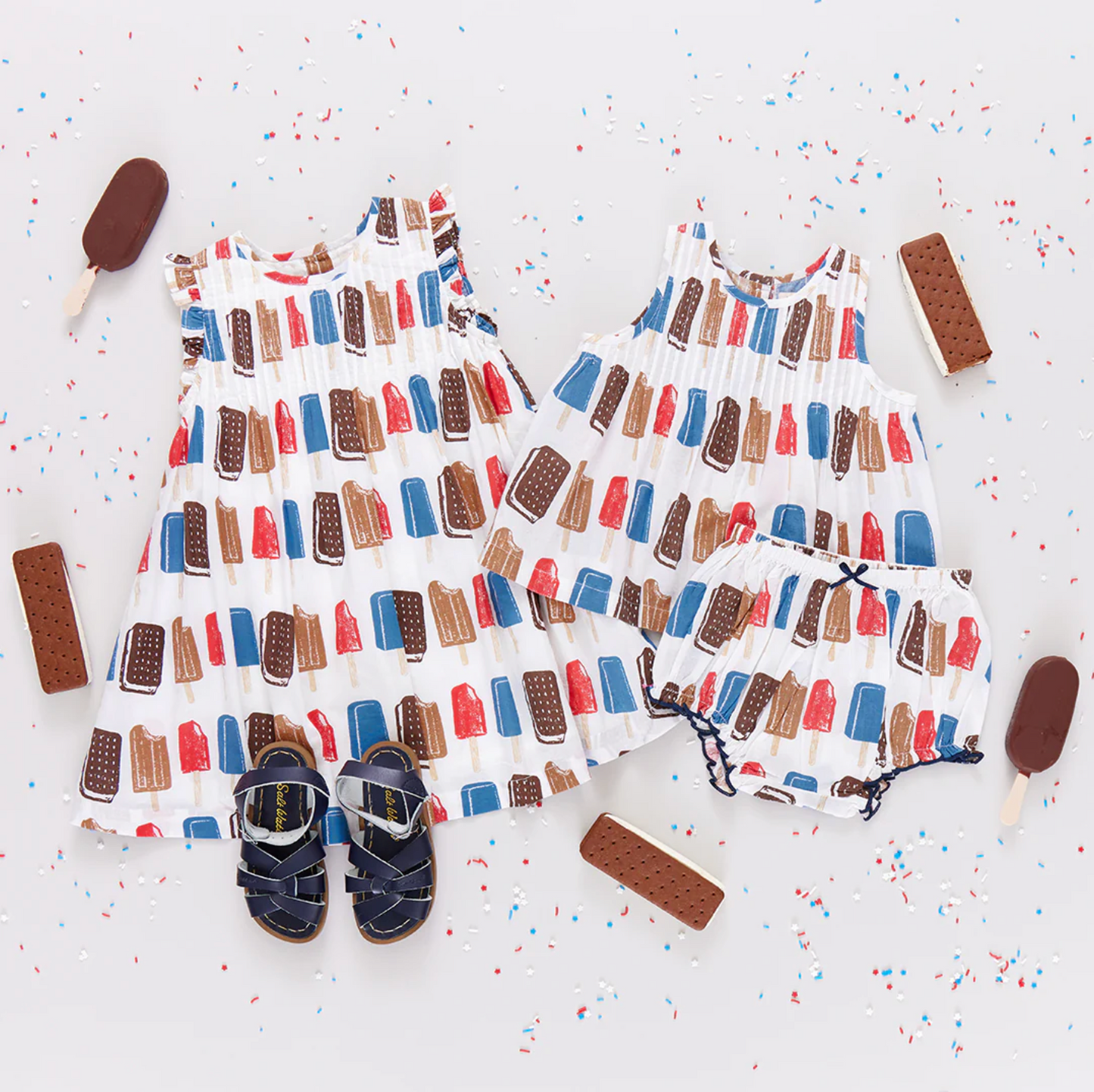 Pink Chicken Popsicles Baby Girls Jaipur Set