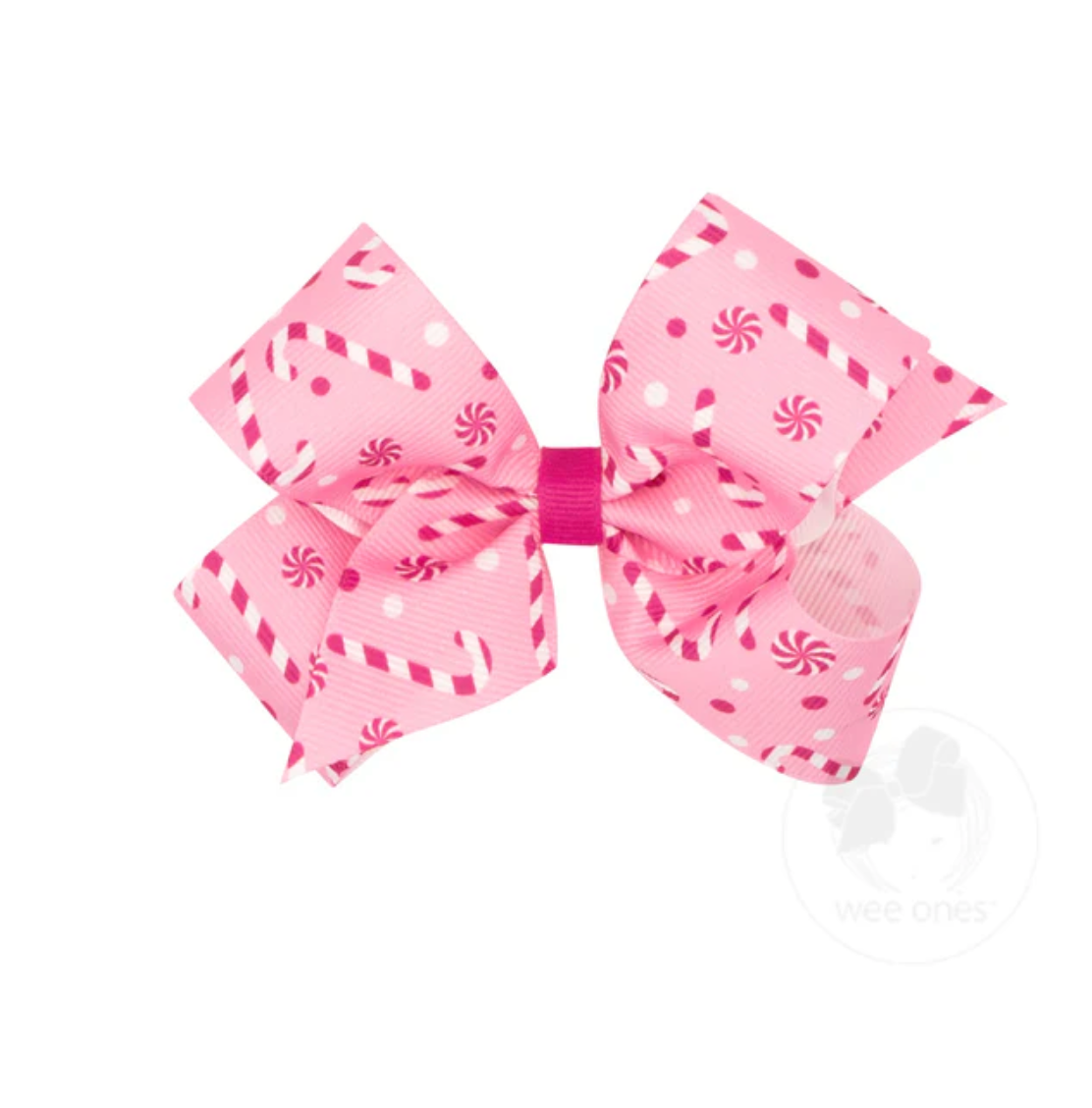 Medium Holiday Candy Cane Bow