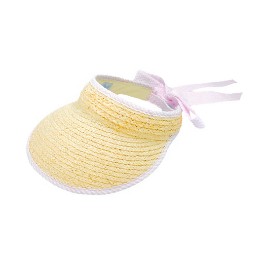 Womens Sconset Straw Bow Visor