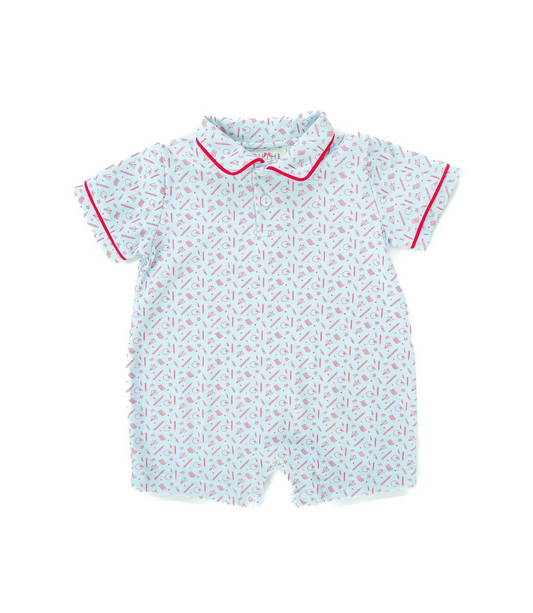 Back to School Pima Cotton Harold Romper
