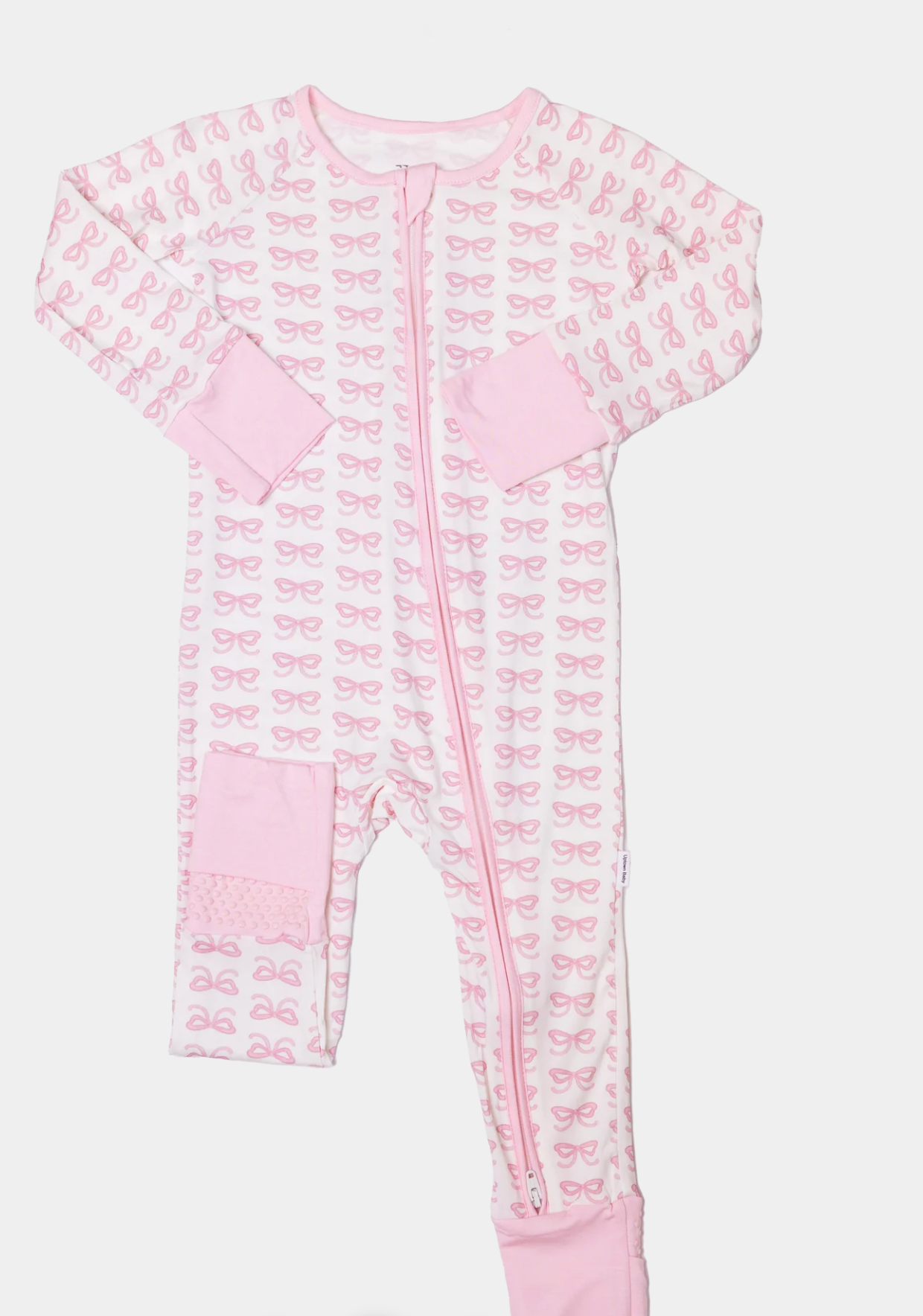 Bow Sleep Romper Zip