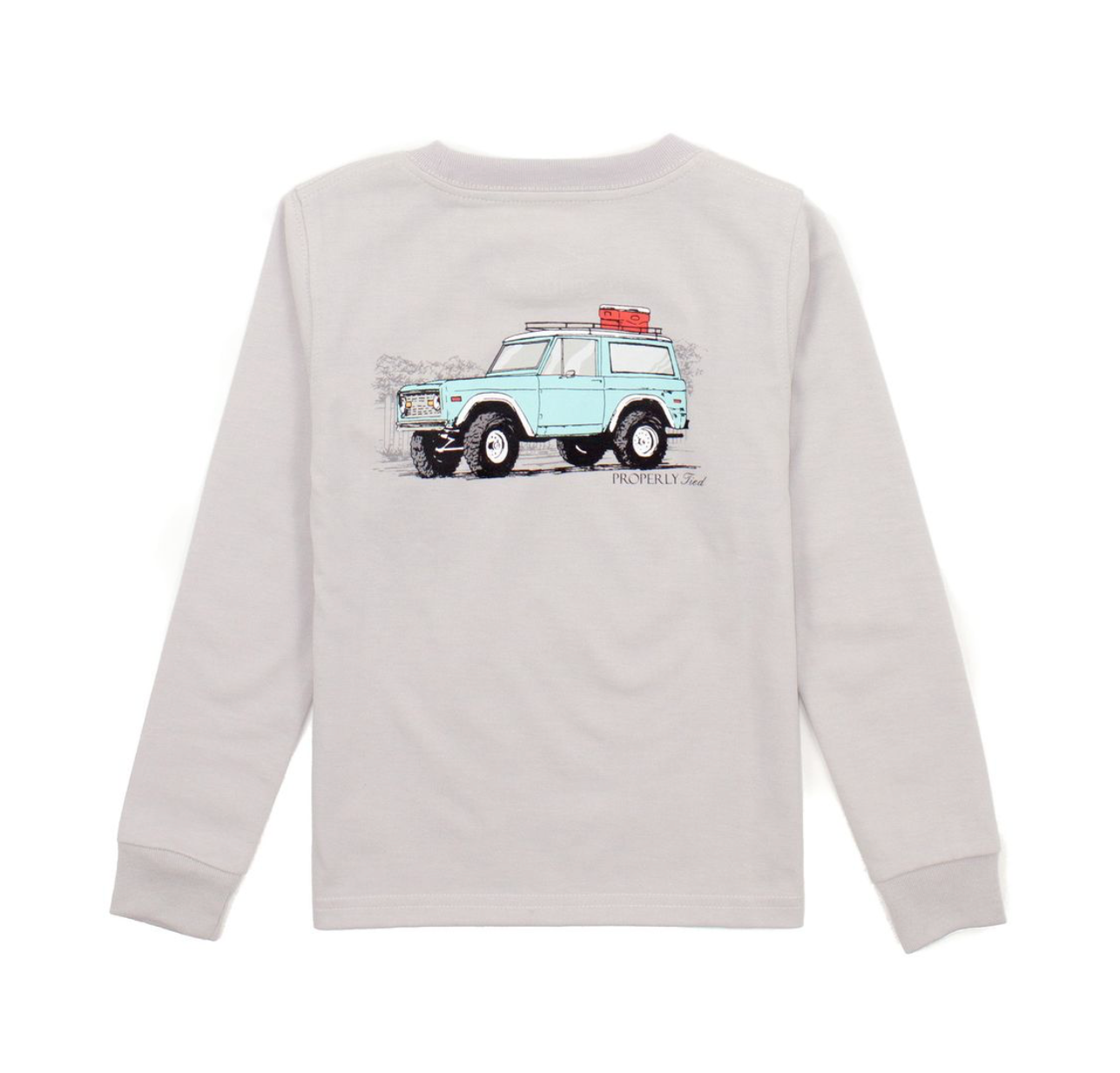 Properly Tied Boys 4x4 Ice Grey Long Sleeve