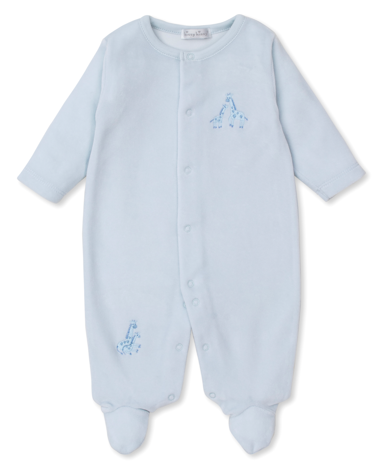Kissy Kissy Giraffe Velour Footie