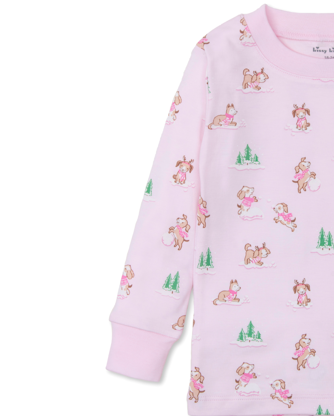 Kissy Kissy Pink Puppy Pajamas