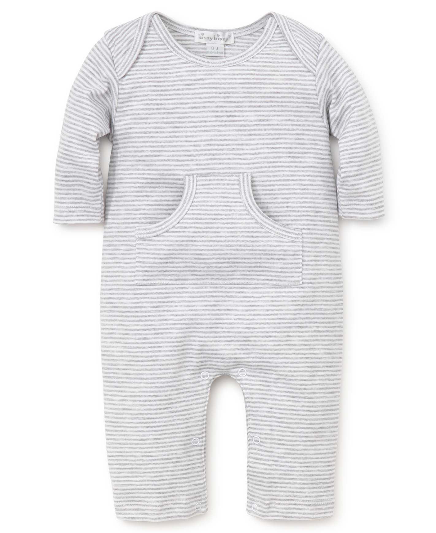 Kissy Kissy Grey Stripe Playsuit