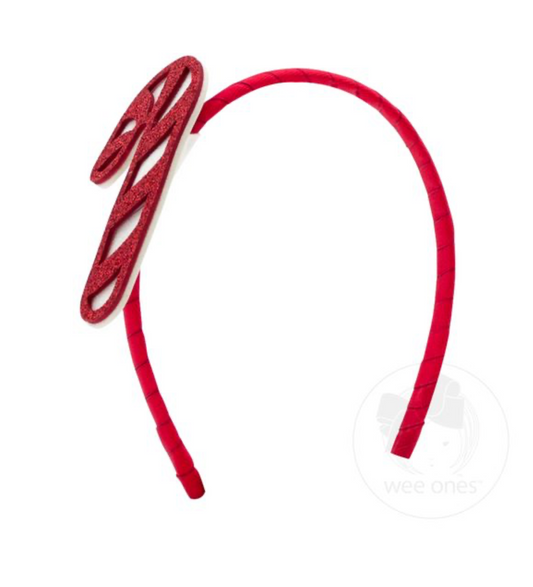 Glitter Candy Cane Headband