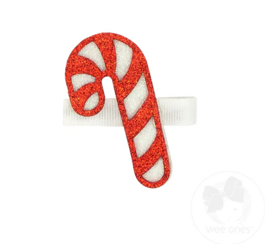 Layered Glitter Holiday Hair Clip