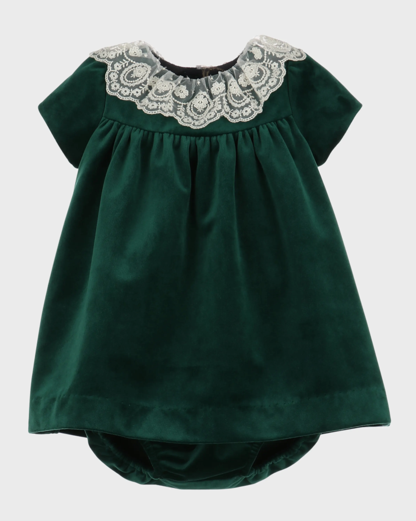 Sophie and Lucas Green Deluxe Velvet Float Dress