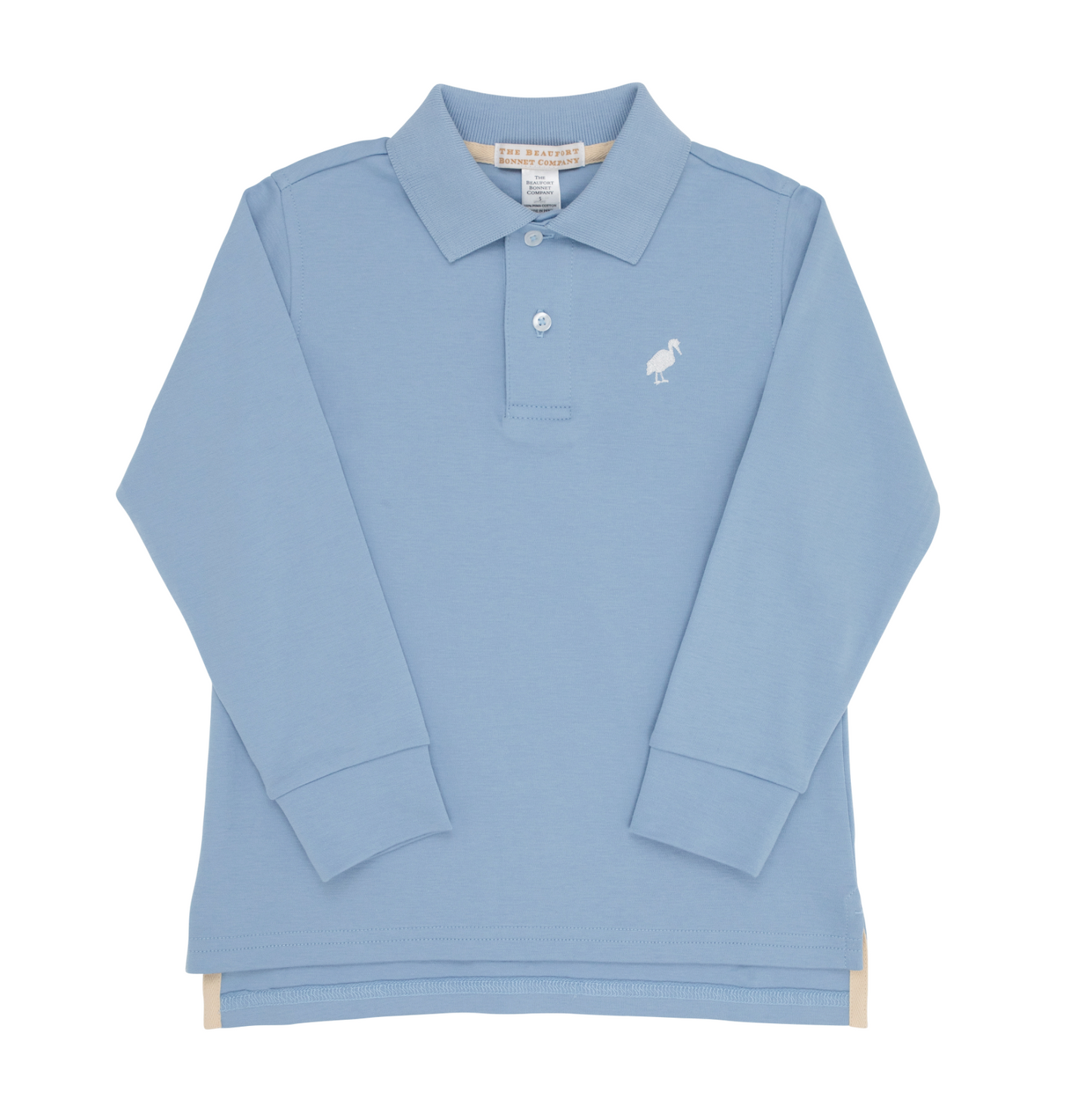Long Sleeve Prim & Proper Polo - Barrington Blue