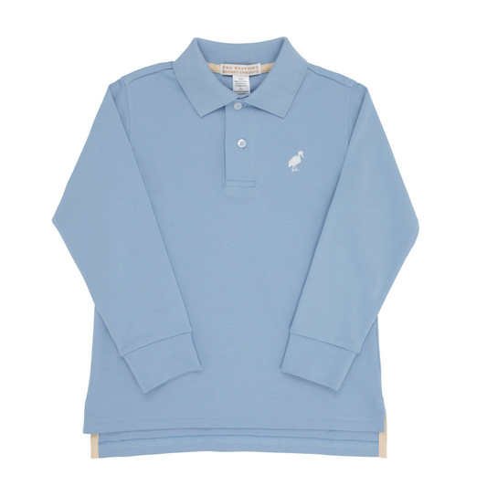 Long Sleeve Prim & Proper Polo - Barrington Blue