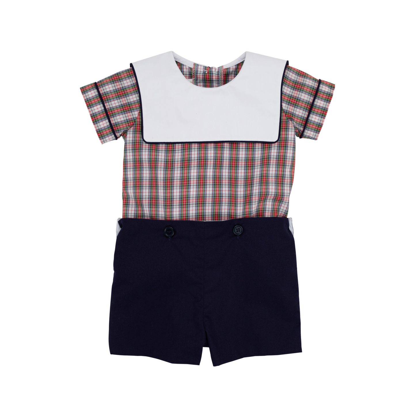 Beauregard Button In Merritt Park Plaid