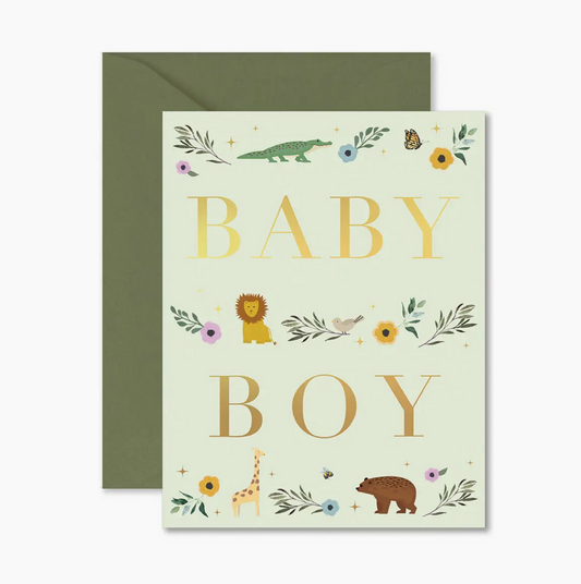 Baby Boy Storybook Greeting Card