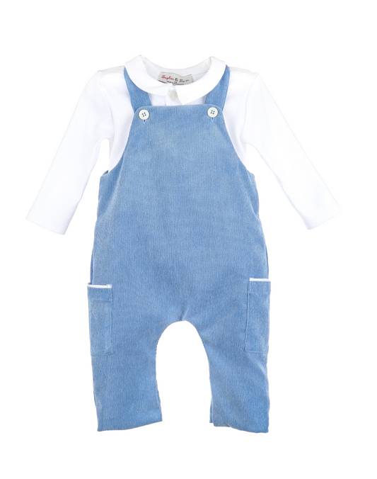 Comfy Cord Overall Set -Blue
