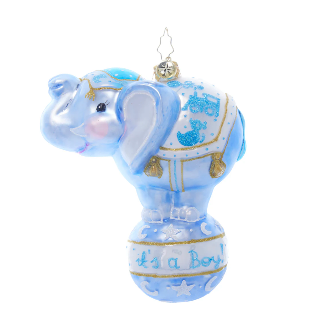 Balancing Baby Boy Ornament