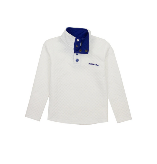 Girls Social Pullover-White
