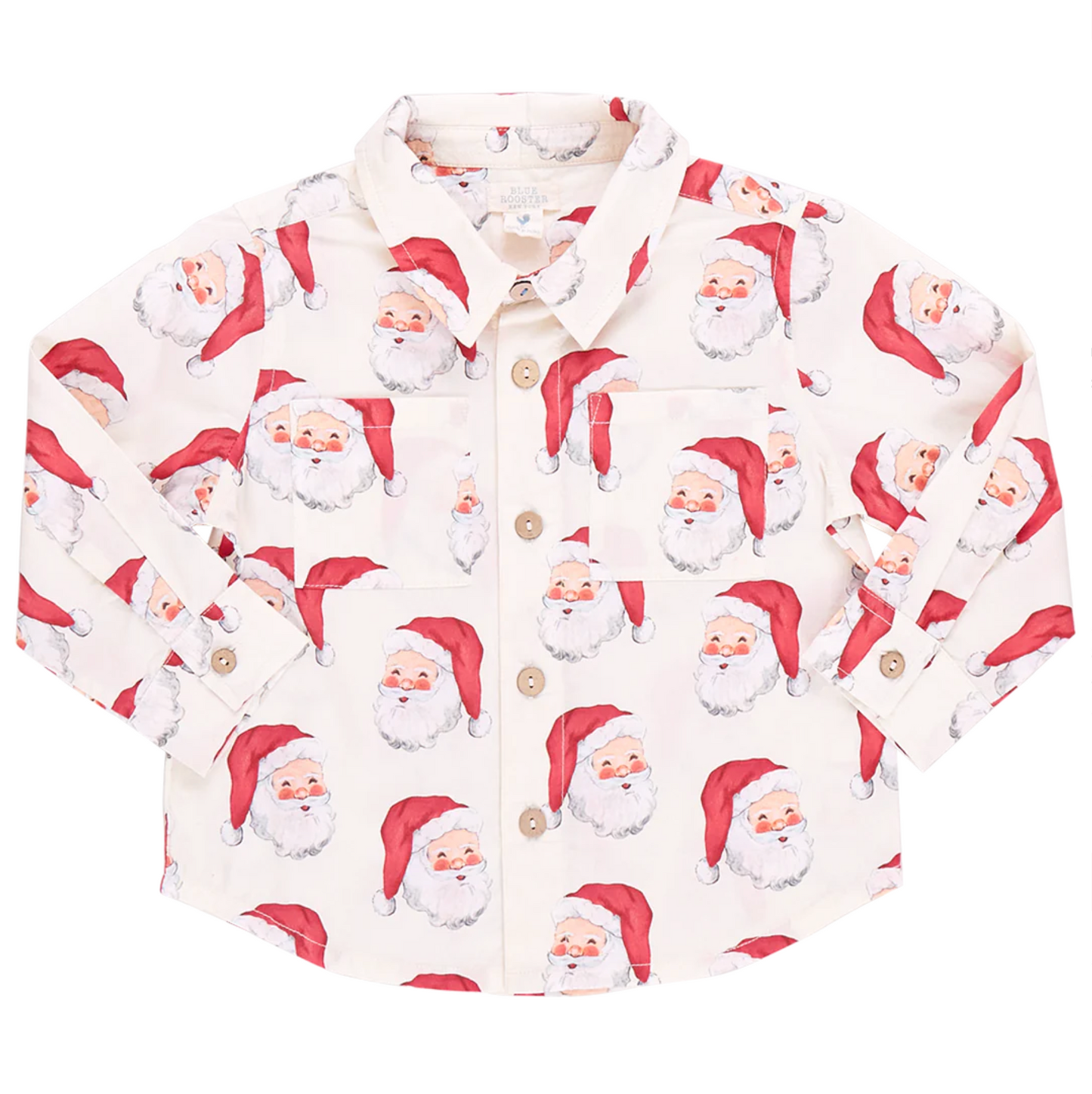 Blue Rooster Boys Jack Shirt-Vintage Santas