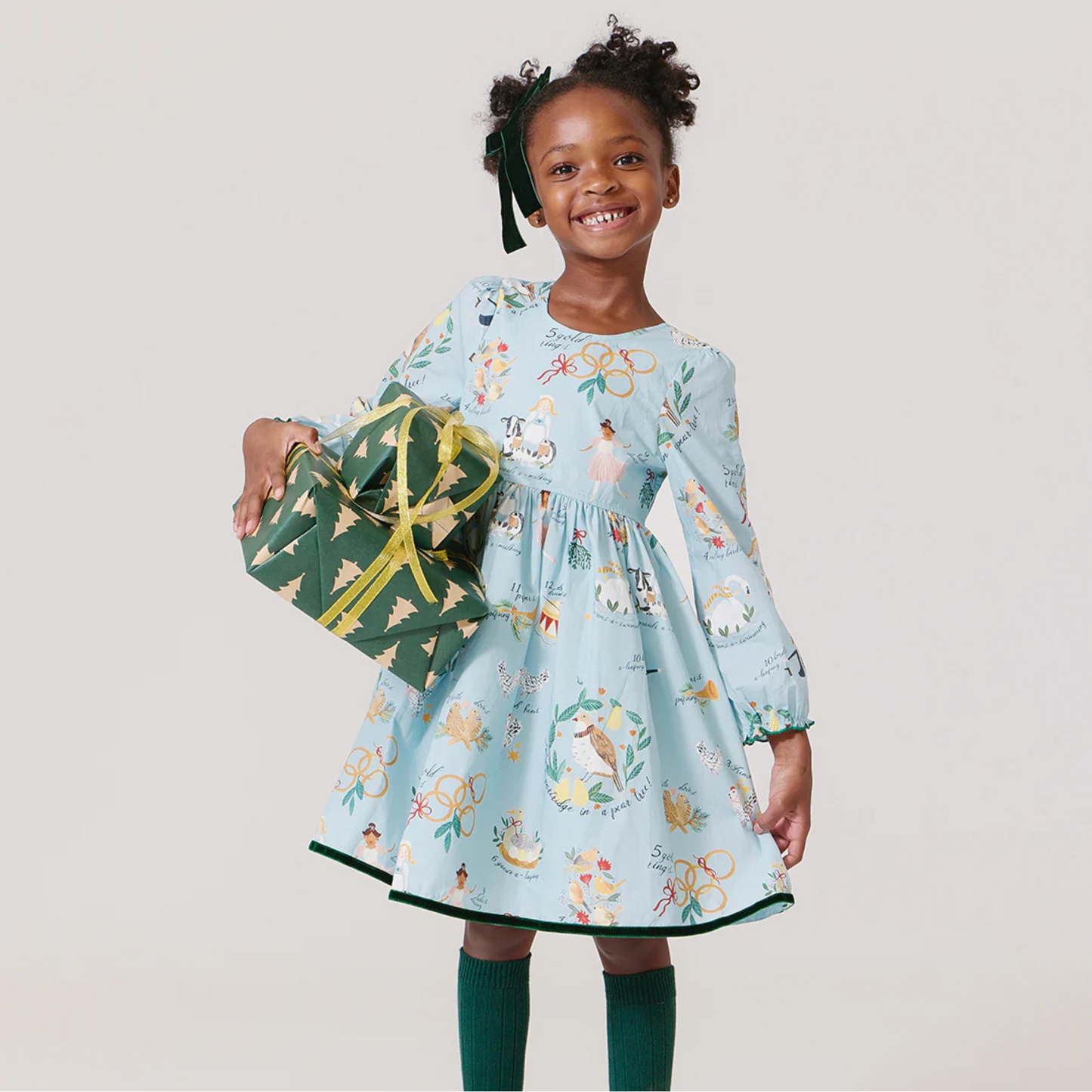 Pink Chicken 12 Days of Christmas Dress