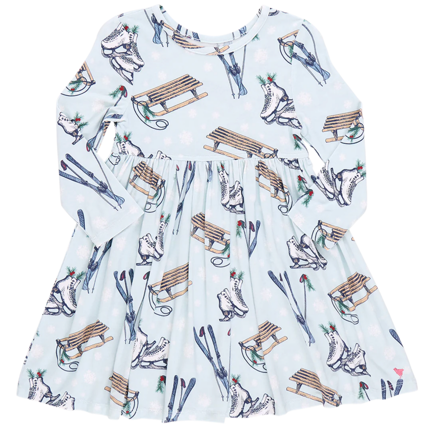 Pink Chicken Snow Sports Bamboo Dress