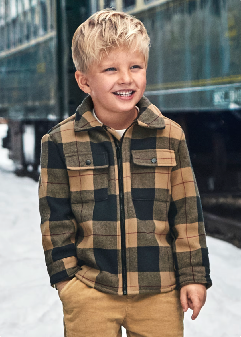 Mayoral Boy Plaid Jacket