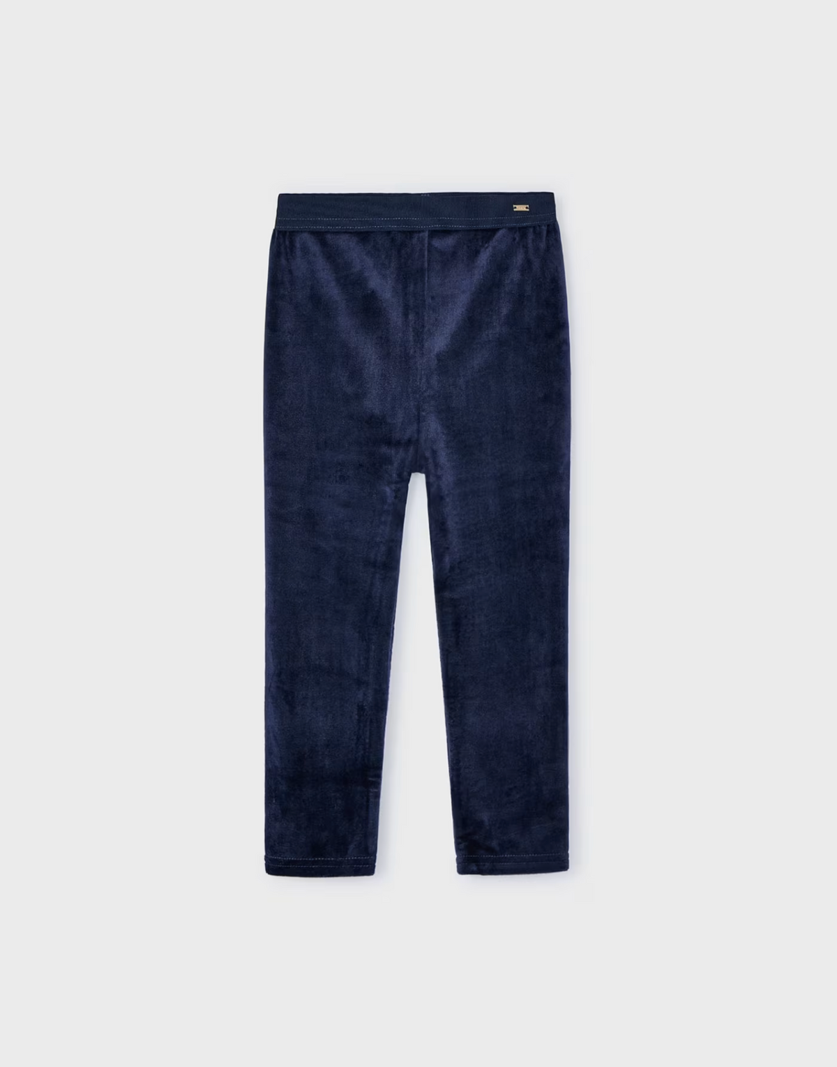 Mayoral Girls Velvet Leggings - Navy