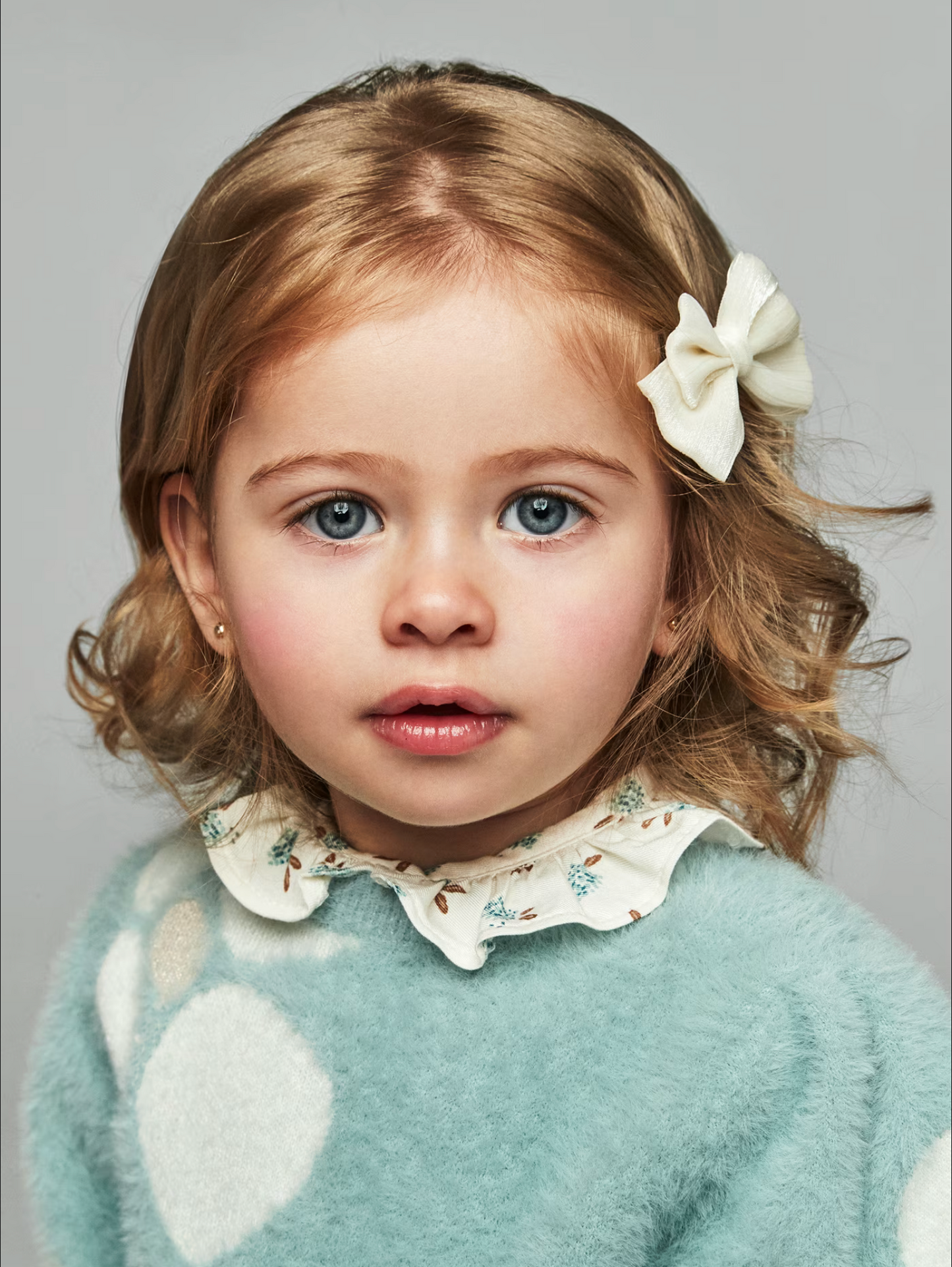 Mayoral Baby Girl Flower Jacquard Sweater