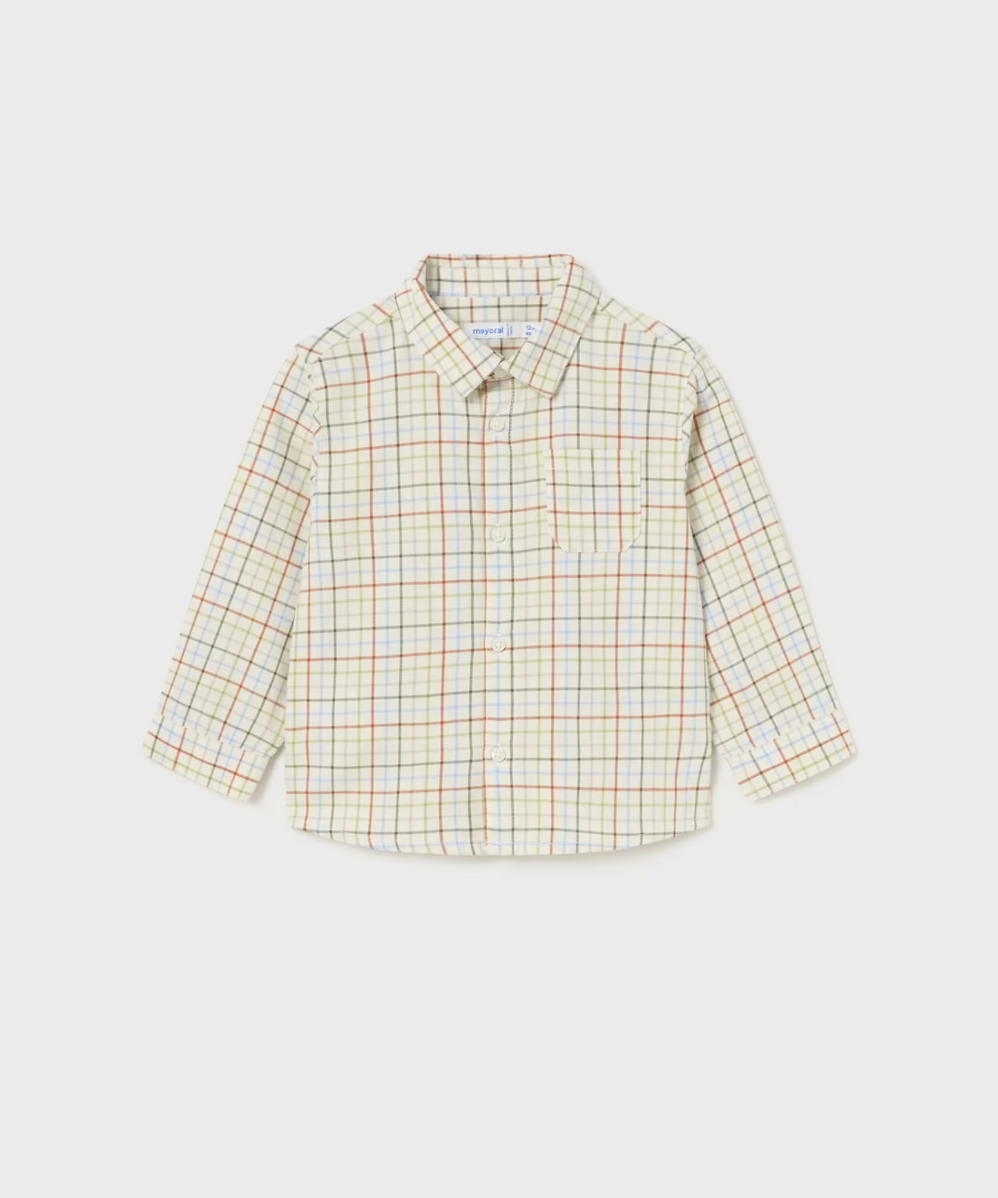 Mayoral Baby Boy Check Shirt - Multiple Color Options