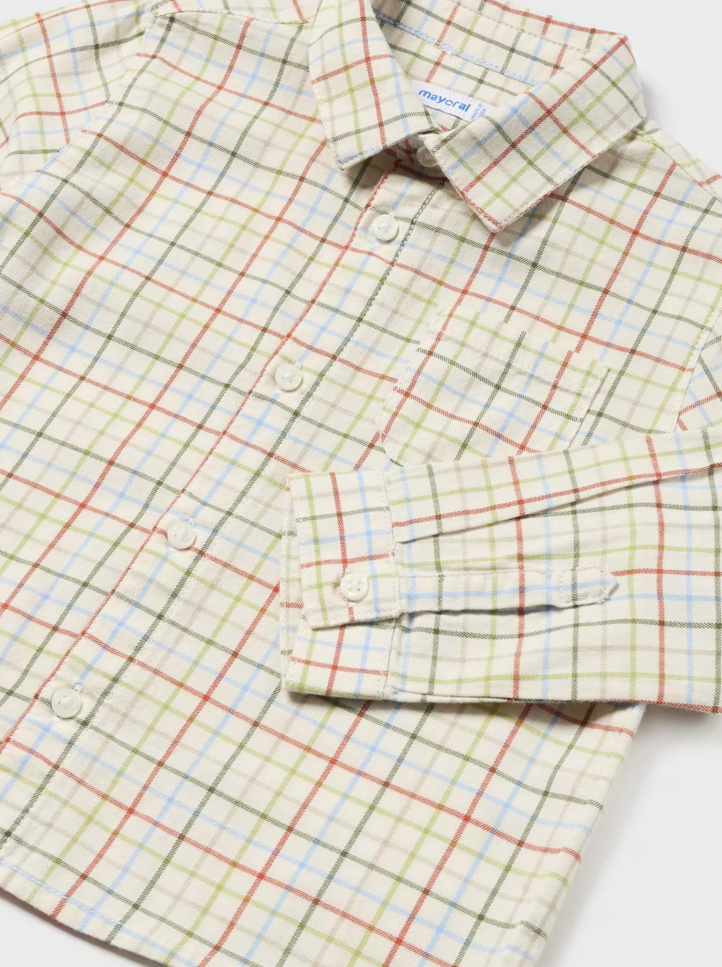 Mayoral Baby Boy Check Shirt - Multiple Color Options