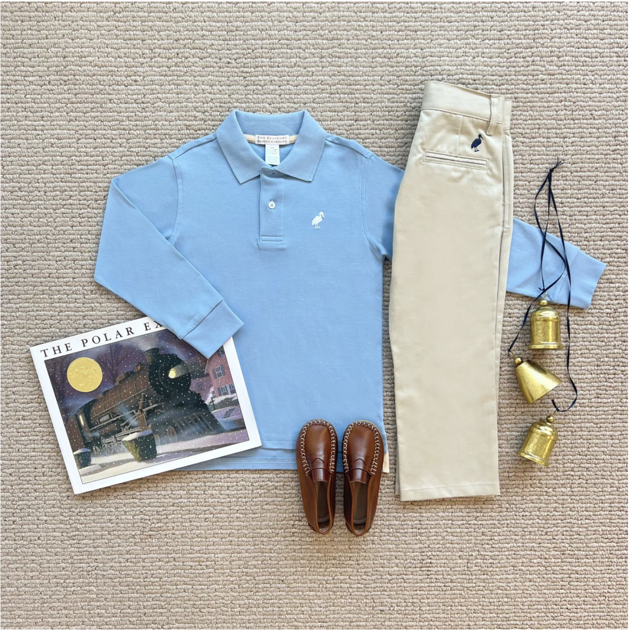 Long Sleeve Prim & Proper Polo - Barrington Blue