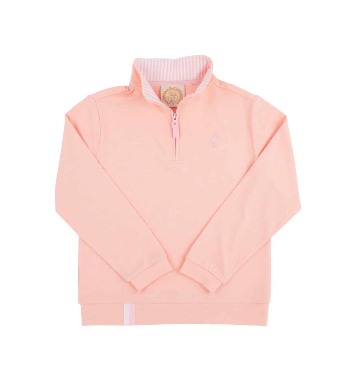 Prepletic™ Hayword Half-Zip - Pompano Peach with Palm Beach Pink Stork