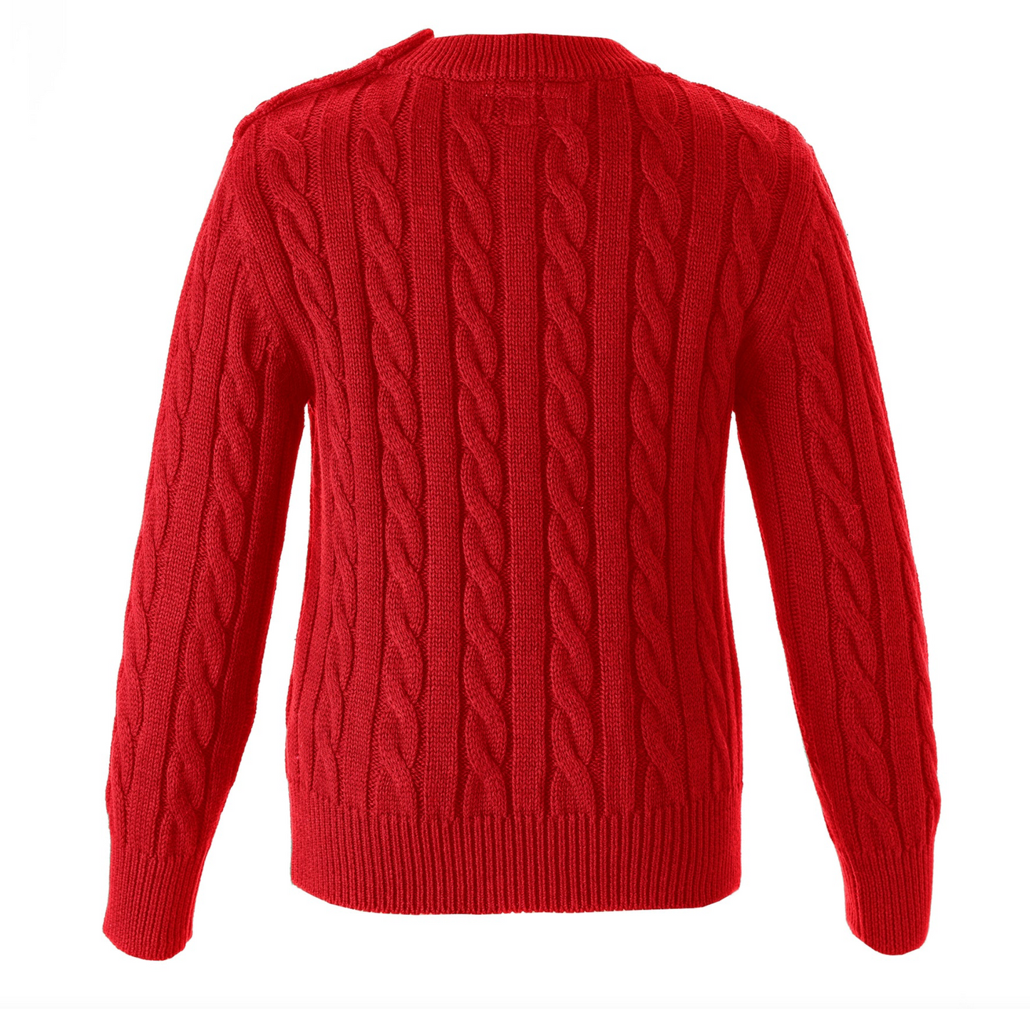 Rachel Riley Red Cable Knit Sweater