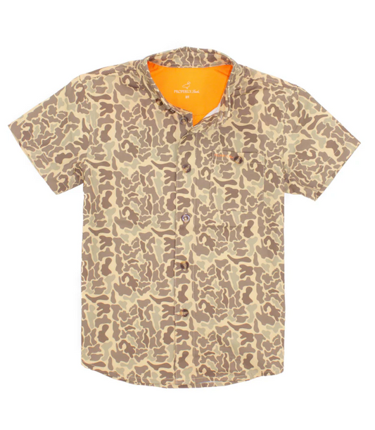 Boys Sportsman Field Shirt - Vintage Camo