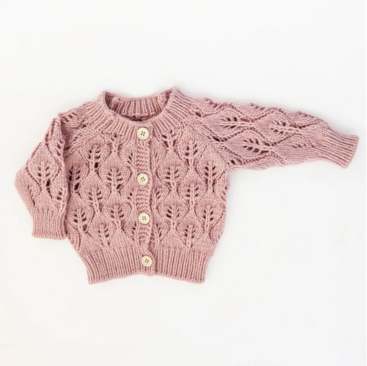 Rosy Pink Knitted Cardigan