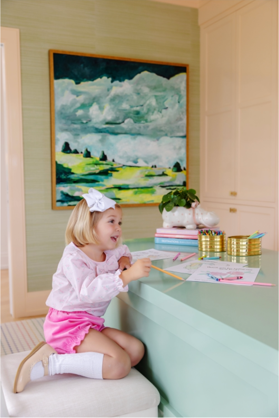 Natalie Knickers (Corduroy) - Hamptons Hot Pink